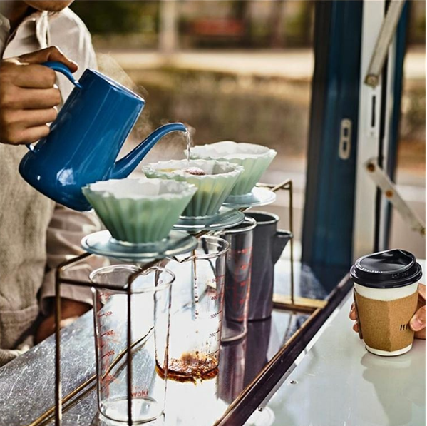 Reusable Conical Coffee Filter Cup for Hand Brewing - Resin Dripper Strainer