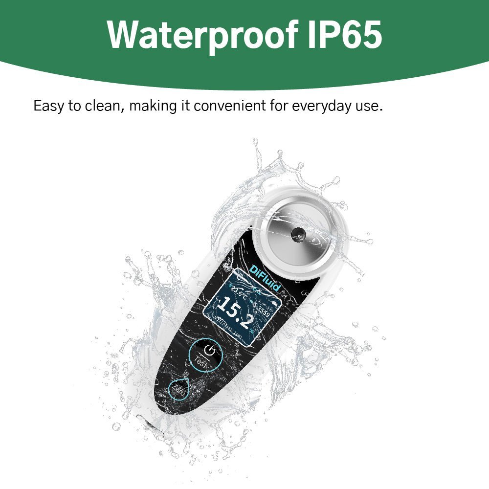 Portable Auto Digital Refractometer Pocket Brix Meter Multi Fruits Master Kit